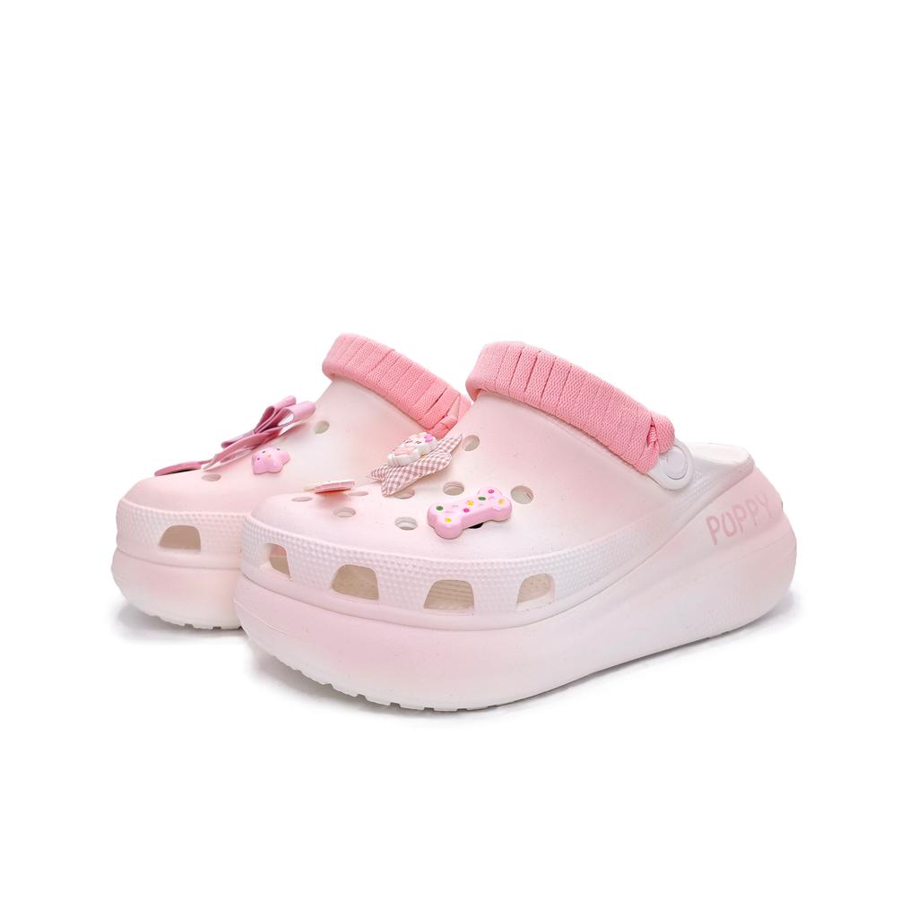 Crocs Crush Clog Strawberry Pie EVA Comfortable Spring Summer Collection Decorative Buckle Graffiti Hole Shoes Unisex Pink