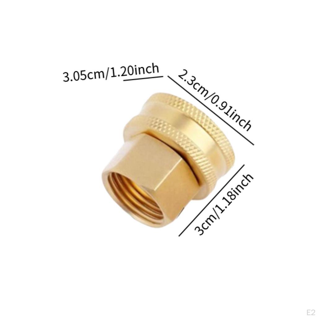 Winkel Schlauchadapter RV Stadtwasser Füllanschluss Hohe Zuverlässigkeit Vielseitige Messingrohrgewinde