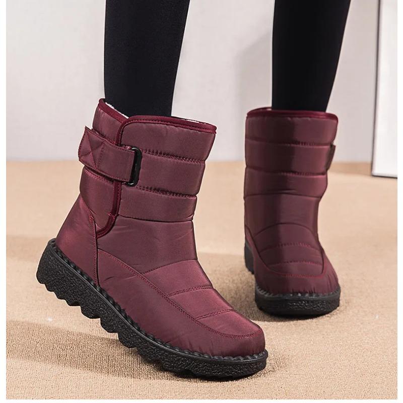 Women Boots 2025 Winter Shoes Woman Waterproof Snow Boots Winter Warm Fur Botas Mujer Korea Style Black Ankle Boots For Women