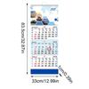 Calendar Pliabil de Anul Nou cu 4 Pliuri, Calendar de Perete 2026, Calendar de Perete cu Programare Lunară pentru Birou cu Tematică Aviație, Cadouri de Anul Nou