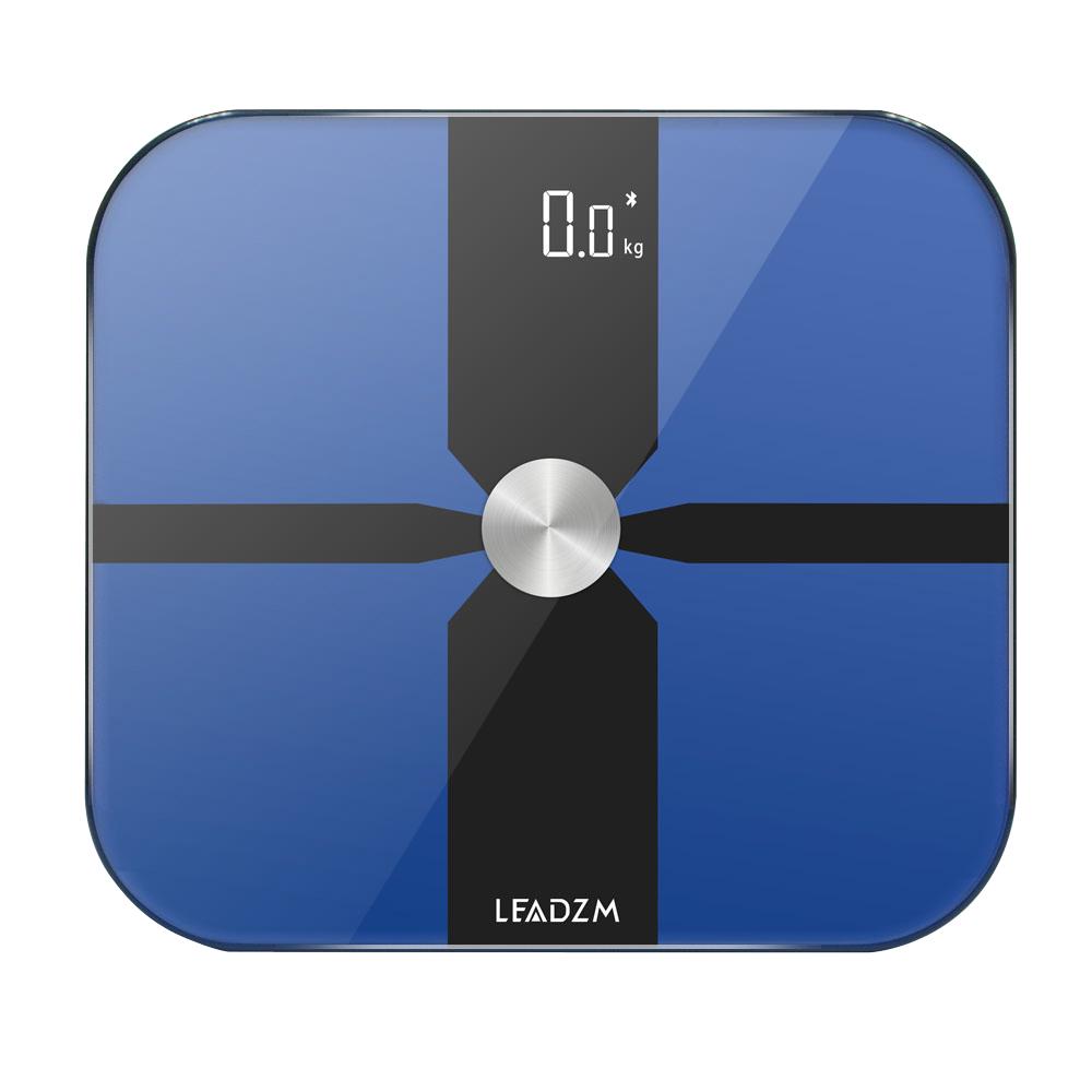 180kg/100g ITO Film Electrode Plate Bluetooth Scale Fat Scale Blue