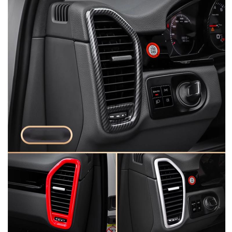 For Porsche Cayenne 2018 - 2022 2023 Interior Styling Center Air Conditioning Car Side AC Outlet Vent Frame Cover Trim