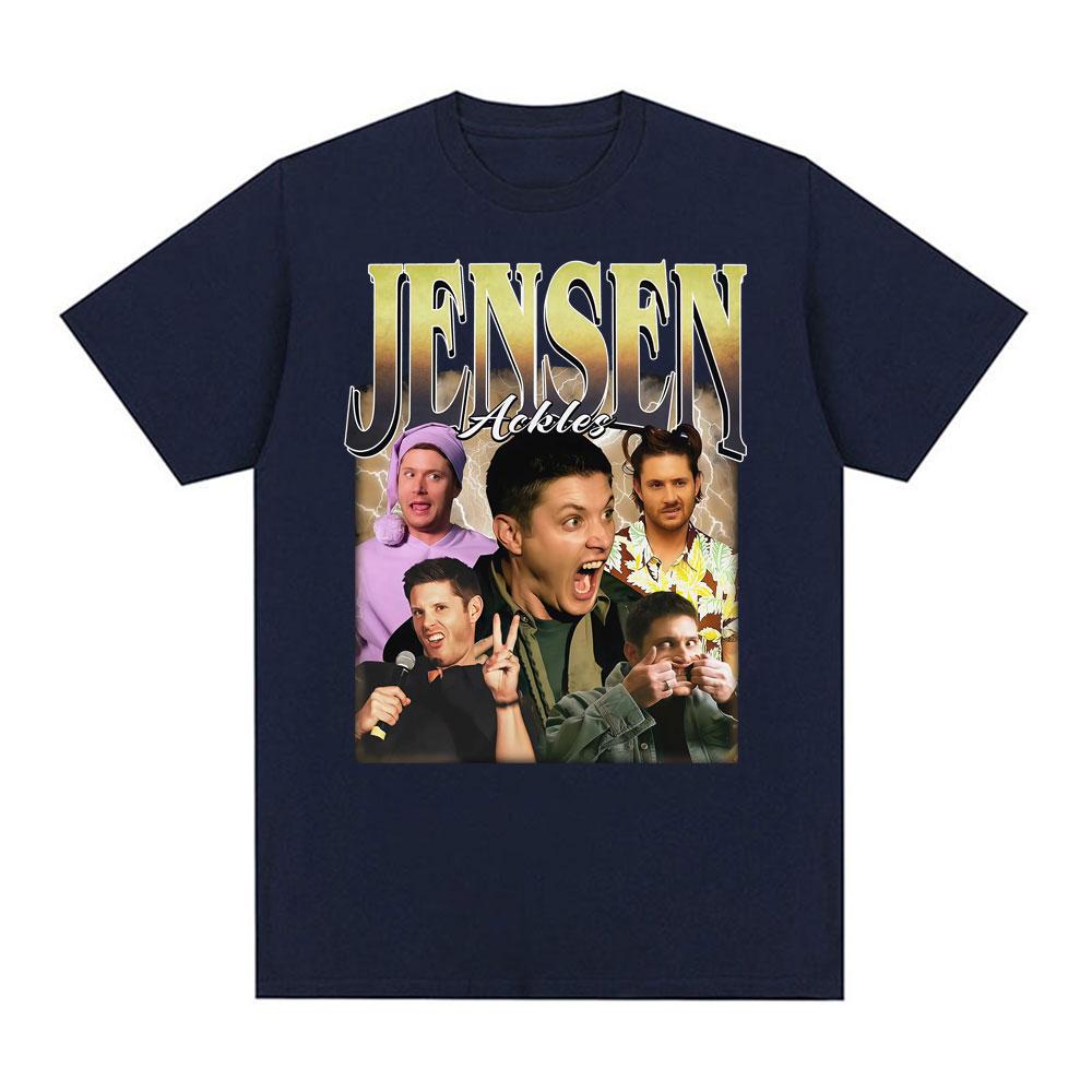 Dean Winchester Meme T Shirt Funny Jensen Ackles Retro Graphic Tee Shirt Women Clothing Fashion Casual Cotton Tshirt Streetwear