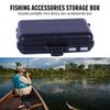 Black Double Layer Fishing Tackle Box Portable Bait Storage Case For Lure Sea Rock Fishing with 9/12 Grids Adjustable Divider