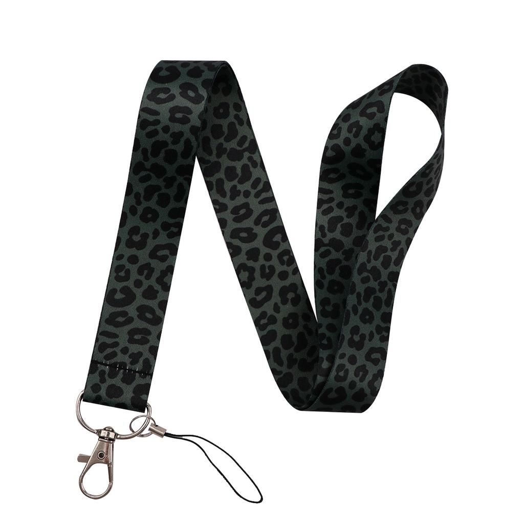 Leopard Prin Trendy Credential Holder Animal Lanyards for Key Neck Strap For Card Badge Gym Keychain Keyring Accessories Gift