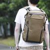 Hakuba LUXXe GRID Roll Top Backpack M Coyote Spectra Fiber CORDURA Fabric Water-Resistant Zipper