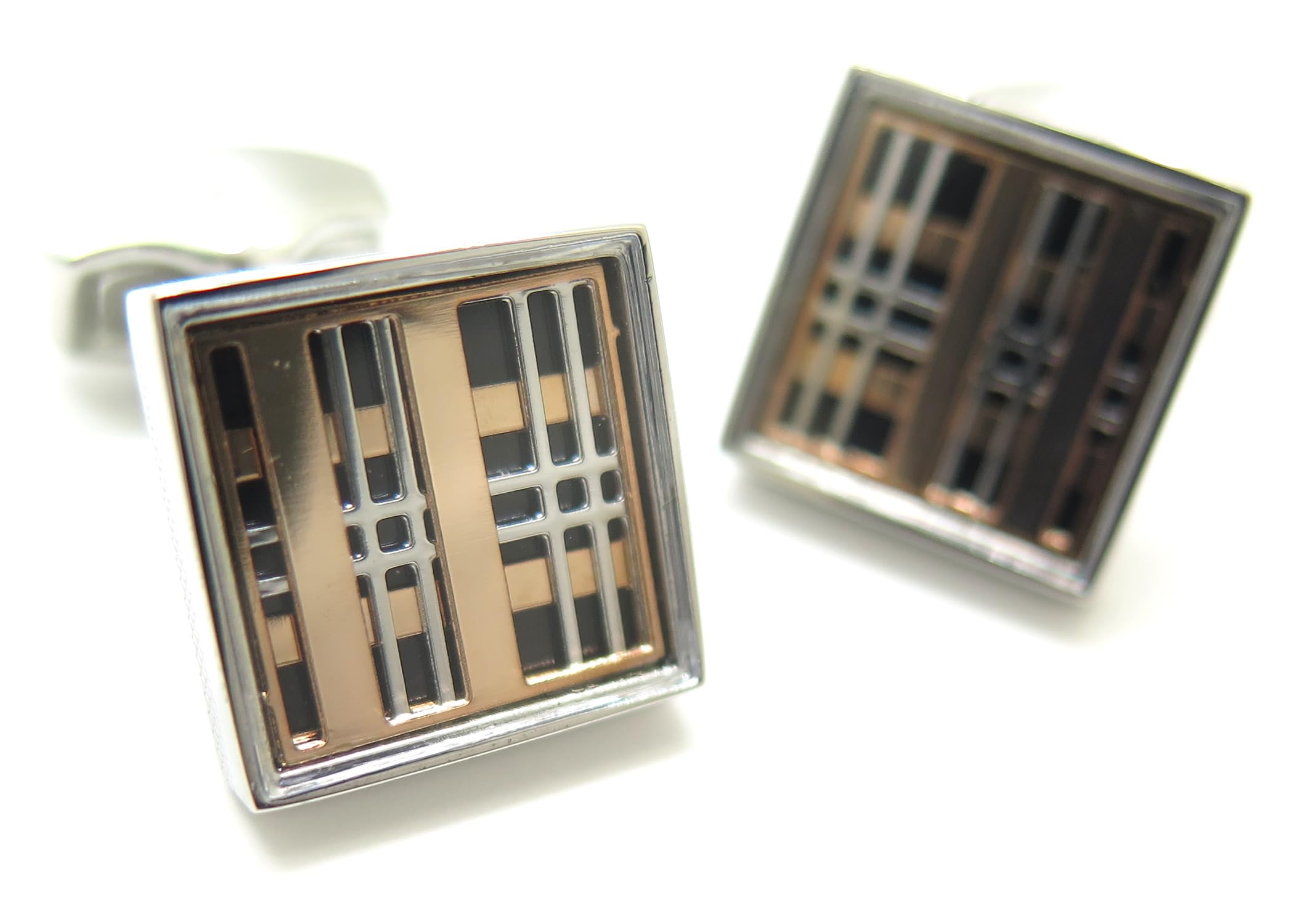 

TATEOSSIAN Prince of Wales Tweed Cufflinks