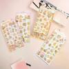 4Pcs Cute Cartoon Capybara 3D Relief Bubble Stickers Kawaii Animal Decorations DIY Scrapbook Sticker Phone Case Decoration Gifts