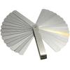 32-Piece Combo Feeler Gauge Set with Brass Shims, Imperial .0015-.035in, Metric 0.04-0.88mm Gap Thickness