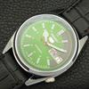 JAPAN VINTAGE REFURBISHED SEIKO 5 AUTOMATIC 6309A MENS GREEN WATCH a441105-4 Sk-a441105