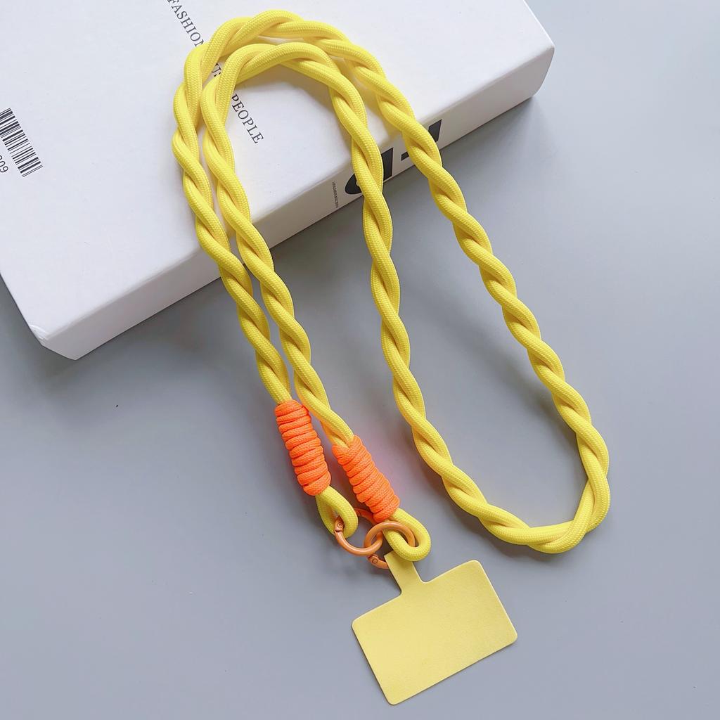 Personalized Trend Mobile Phone Universal Lanyard Diagonal Span Long Rope Color Strap Rope Fashion Safety Anti-Loss Rope