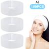 10/50/100pcs Disposable Headbands Spa Salon Facial Headband Black White Pink Elastic Adjustable Magic Tape Skincare Accessory