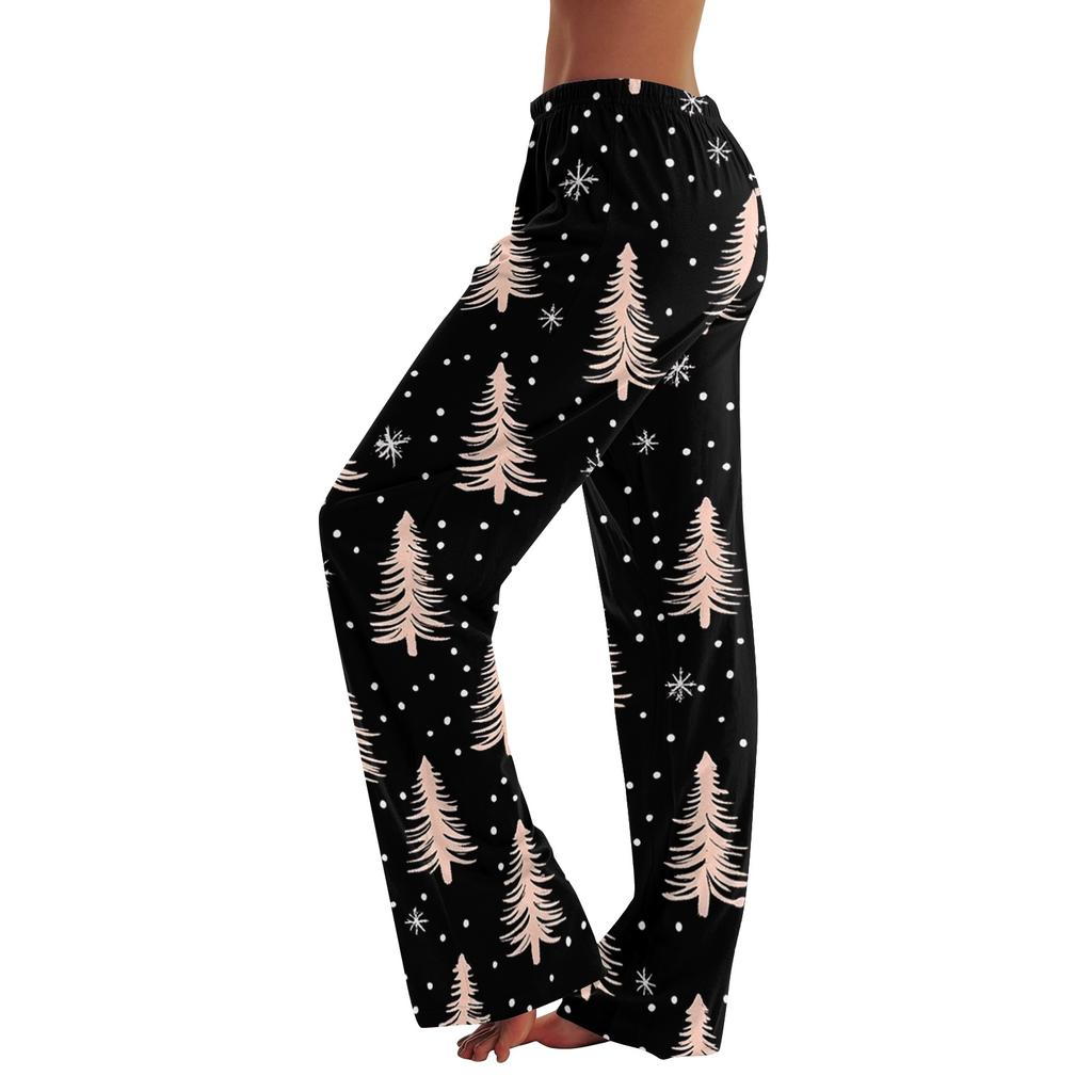 Women's Printed Wide Leg Pants Casual Relaxed Fit for Everyday Wear