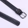 Fashion punk style needle buckle willow nail belt women's high-end jeans skirt versatile decorative belt solid buckle belt