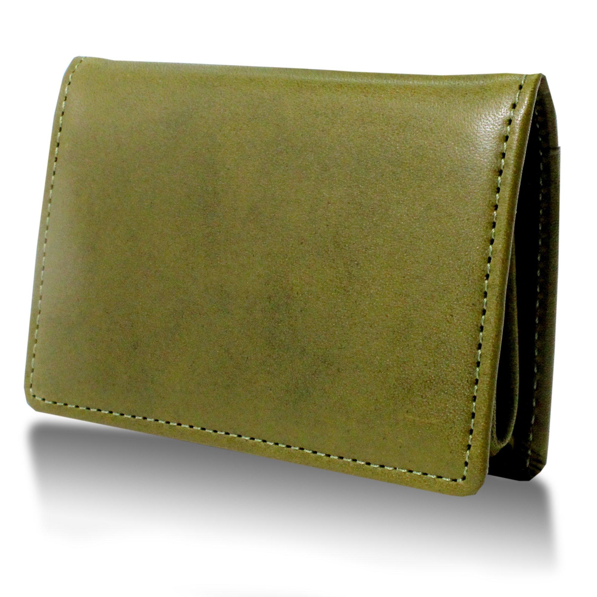 

Wallet Coin Purse Box Genuine Leather Made in Japan [Tochigi Leather] Men s TGZ-3356 (green) зелений