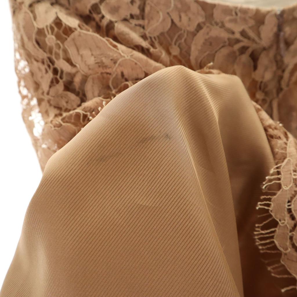 EFFE BEAMS made in Japan Midi length Total race Tight Skirt 38 Brown Women Used