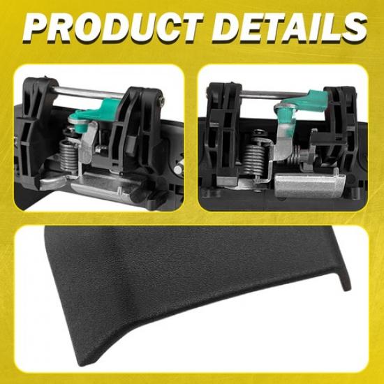 For 2007-2015 Compass Jeep Limited Left Right Rear Outside Black Handle Door 2X