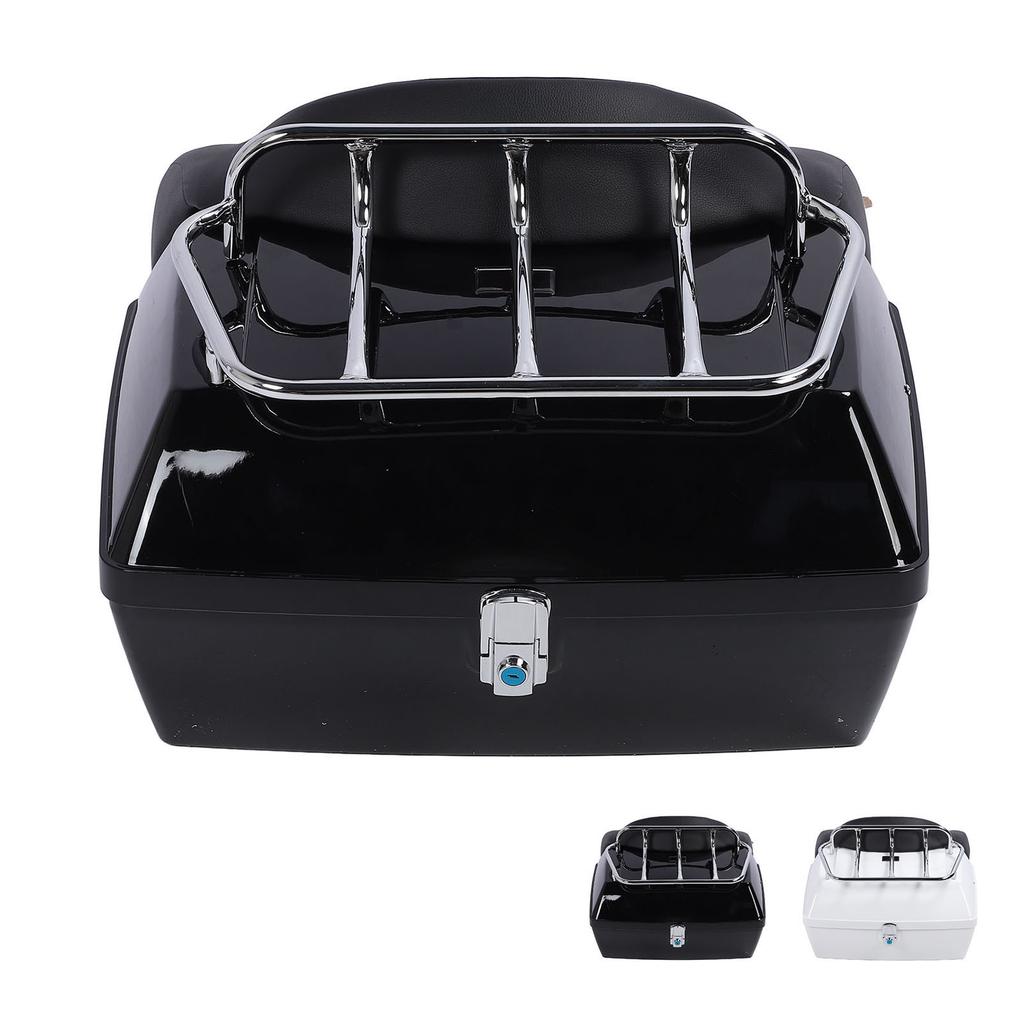 Motorcycl Trunk Tail Box 48L High Security Water Resistant Fit Stable Motorcycle Rear Case  Proof for Helmet for Helmets Luggage