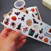 500pcs/Roll Halloween Horror Cartoon Round Sealing Stickers DIY PVC Laptop Decals Decoration Stiker Reward Gift Toys