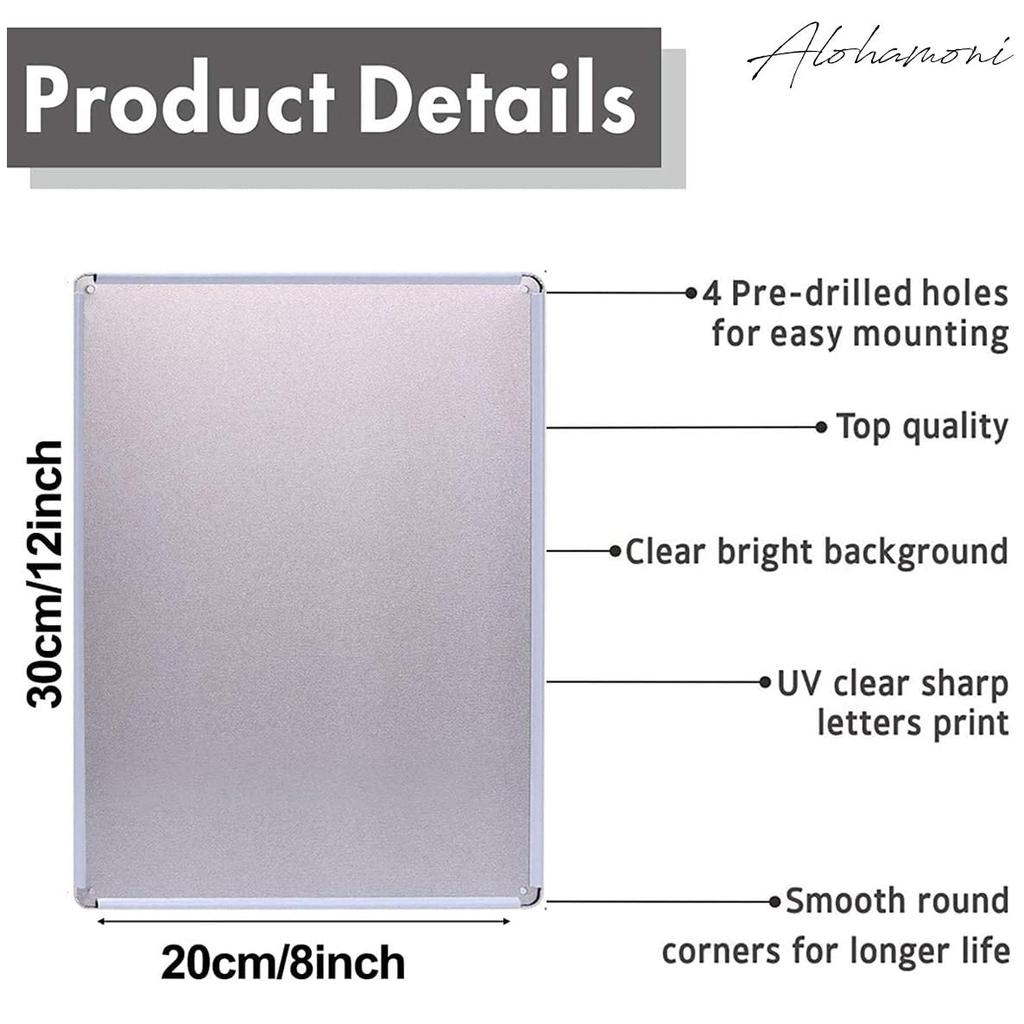 ALOHAMONI American USA Tin Plate Vintage Metal License Beach West Surfboard 8 Sunset Sign, Plate, Plate, Resort, California, Coast, Hawaii, (Resort