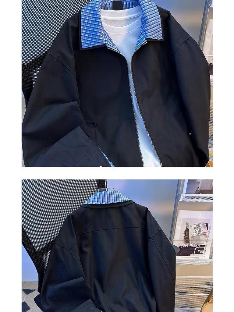 2025 Herbst Miu Stil Khaki Harrington Retro Zweiteilig Collegejacke für Damen