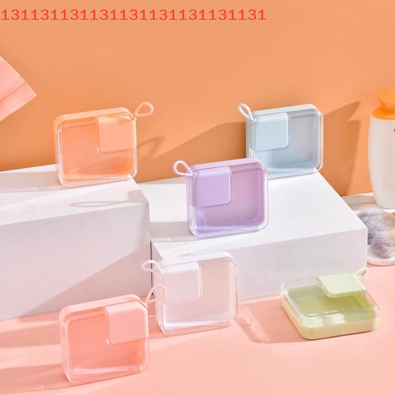 Transparente Puderquaste Beauty-Ei Aufbewahrungsbox Sicheres Kunststoffmaterial Multifunktional Wasserdicht Staubdicht Kosmetik-Aufbewahrungsbox