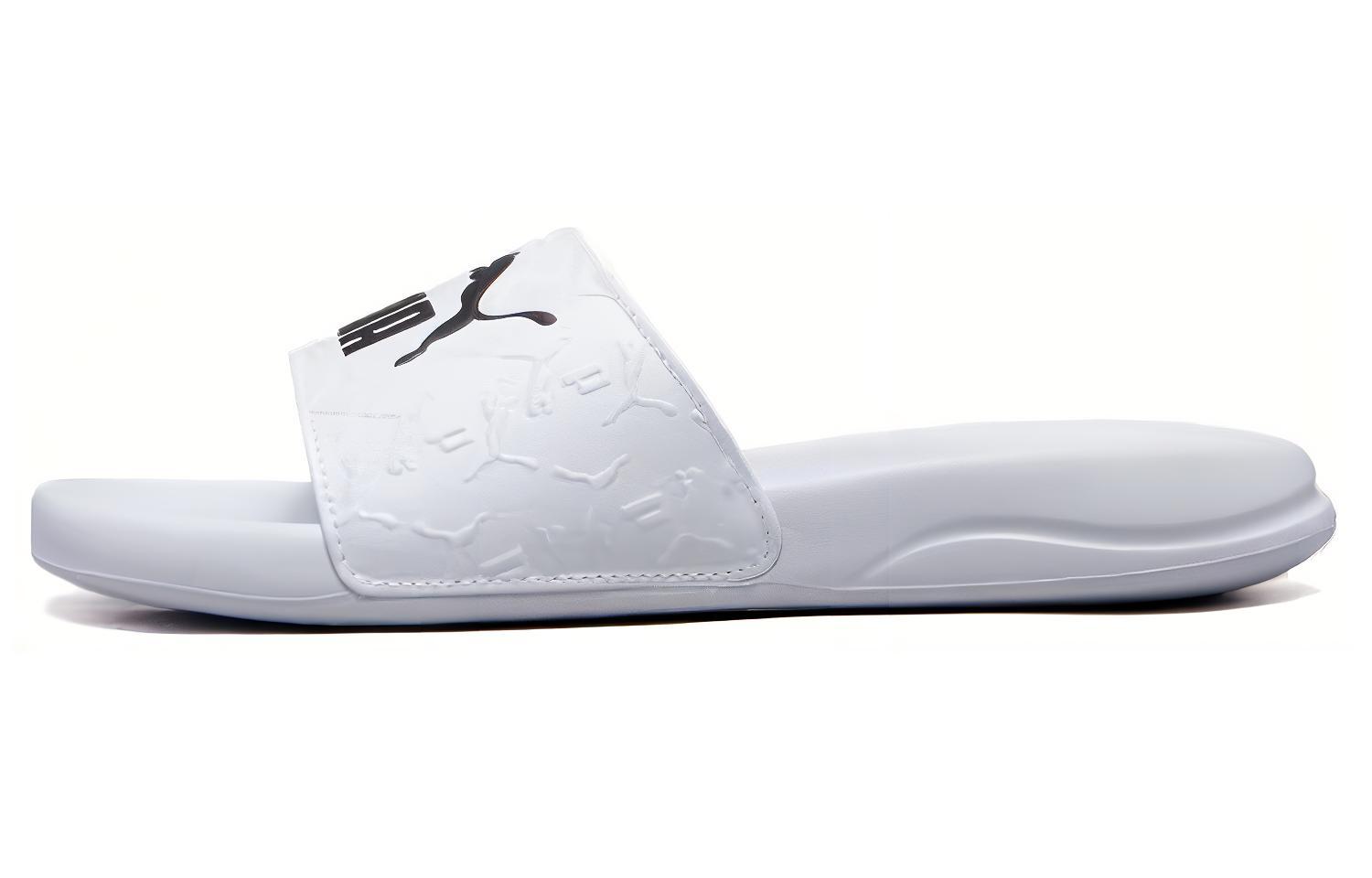PUMA Popcat Slide Slippers Unisex White 395420-02 35.5