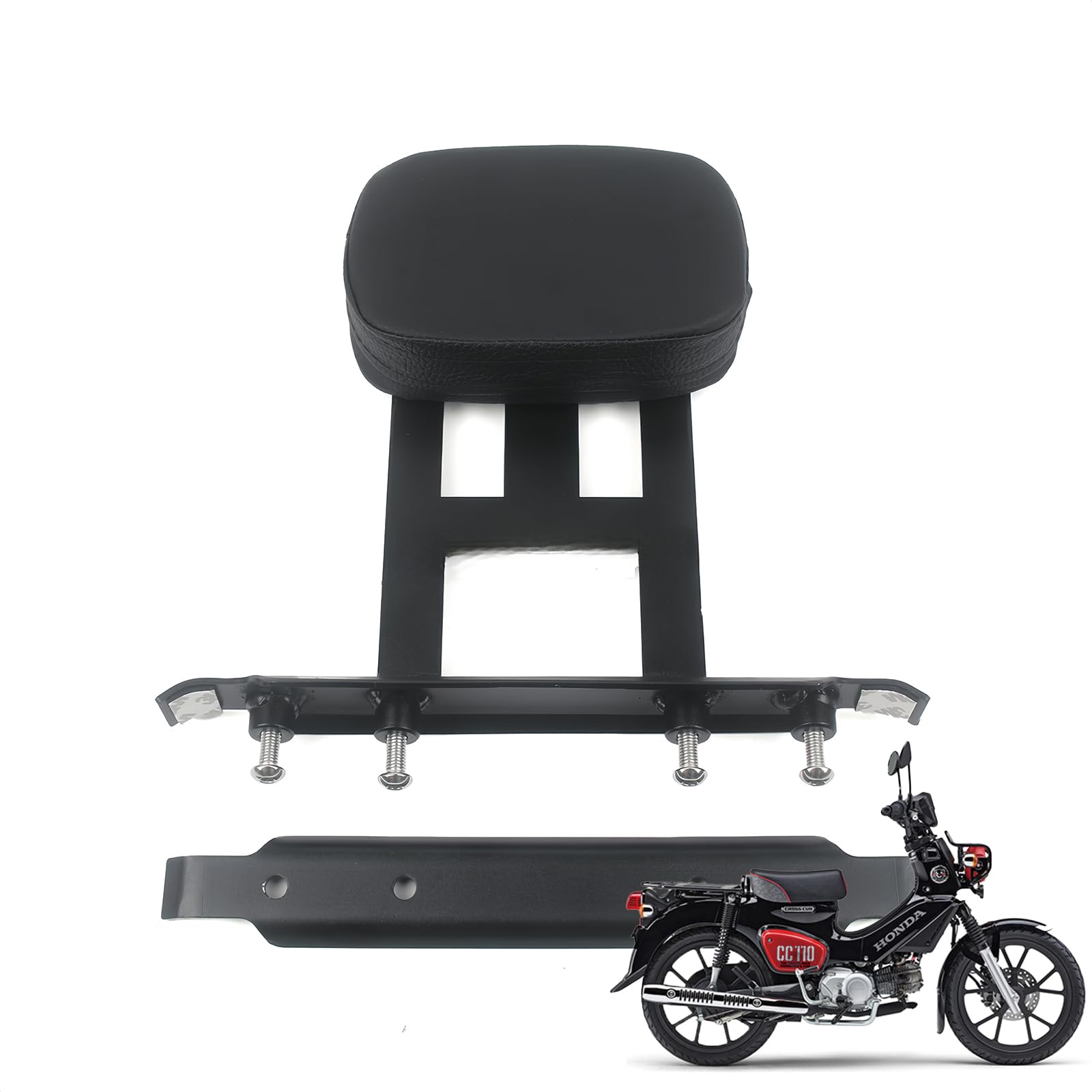 

PGMTOING FOR Super Cub and Cross Cub Rear Center Easy Pillion Soft Additional Rear Custom Exterior Motorcycle Japanese Instruction Manual Included