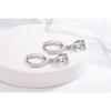 Simple Female Earrings 925 Sterling Silver Water Droplet Shaped Zircon Earrings for Women Promise Love Wedding Jewelry Brincos