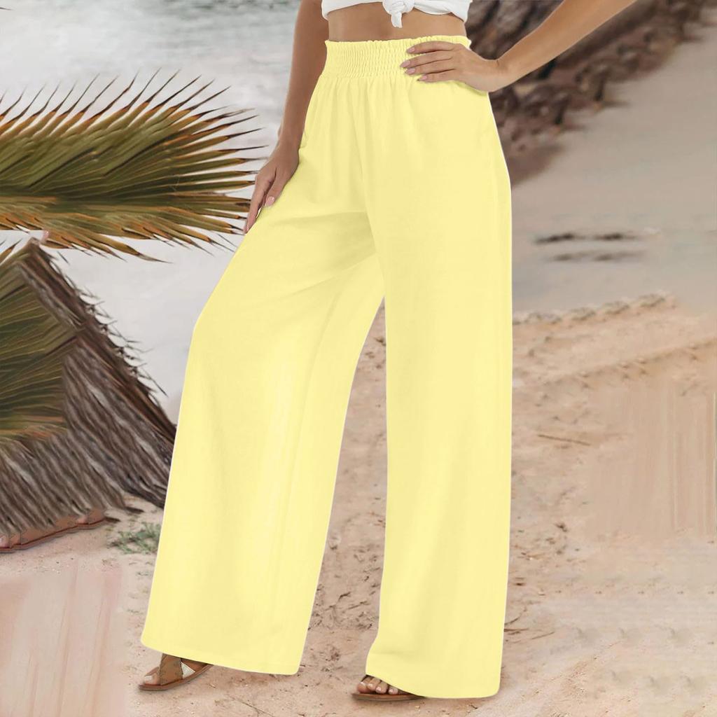 Women's Fashion Plus Size Women's Elastic Waist Casual Pants Sweatpants
