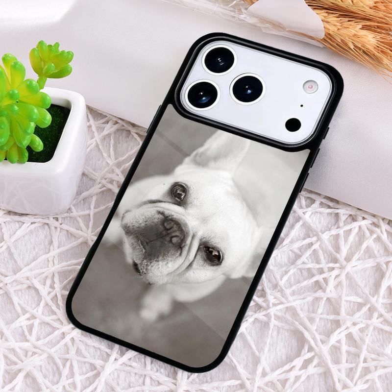 Cartoon Französische Bulldogge Handyhülle für iPhone 17 Air 16 15 11 12 14 13 Pro Max Stoßfeste Hülle