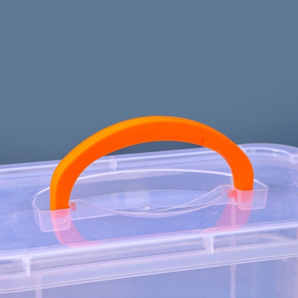 3-Layer Multi-functional Storage Box Trumpet-Shaped Multi-Layer Organizer Case PP Box Transparent Plastic Storage Container Box