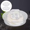Hemoton Glass Jar Replacement Covers 2pcs Beverage Dispenser Lid Glass Replacement Lid for Beverage Food Storage Jar Glass Jar