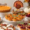 Thanksgiving Party Decorations Leaf Cake Toppers Paper Set Fall Harvest Celebration