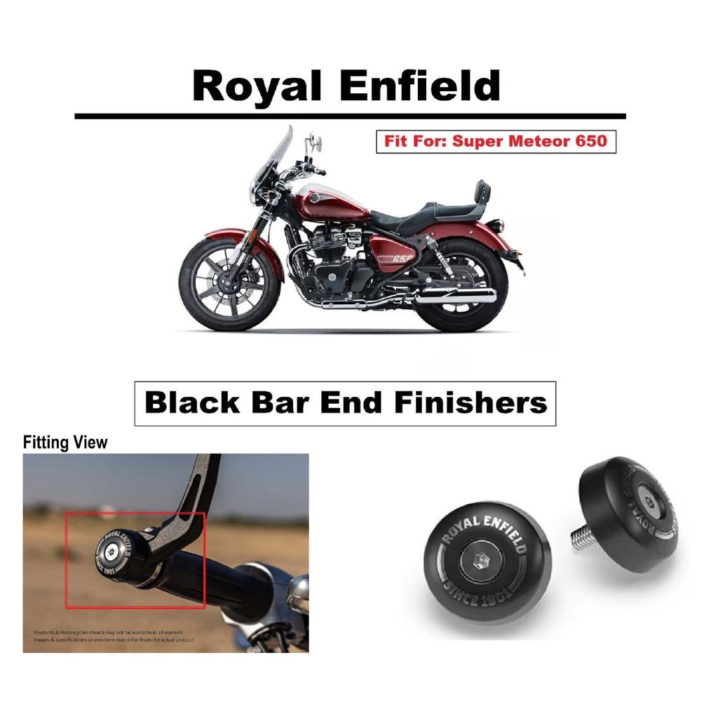 Royal Enfield Super Meteor 650 "Black Bar End Finisher"