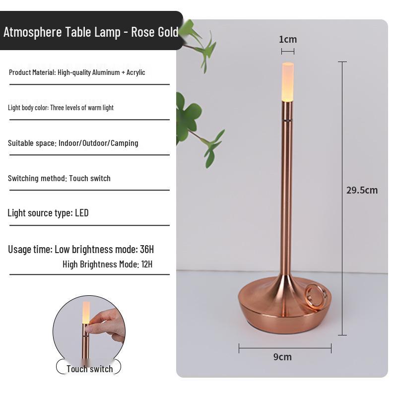 

Cross-border Outdoor Camping Candle Holder: Hotel Cafe Desktop & Bedroom Bedside Lamp *