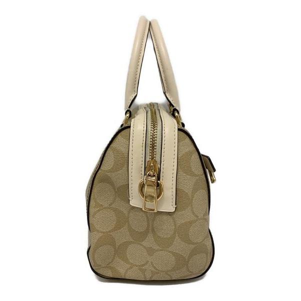 Used COACH Rowan Satchel Signature Canvas 2-Way Bag