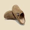 Retro belt buckle bag head slippers women's new thick bottom heightening lazy one pedal casual slippers