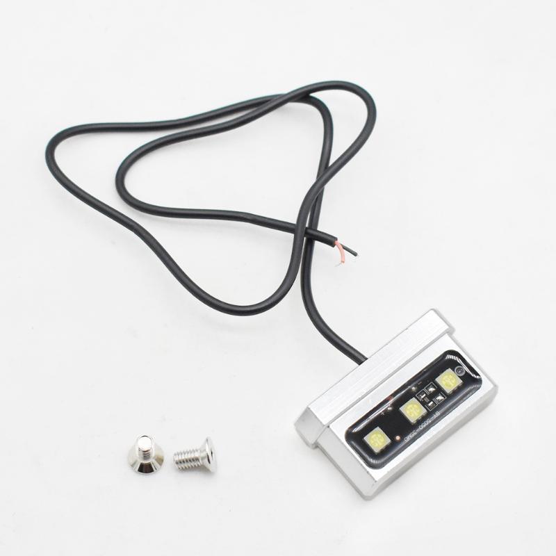 Waterproof Rear Tail Light For Motorcycles, LED Mini License Plate Light With 12V CNC Aluminum Alloy Mounting Bracket