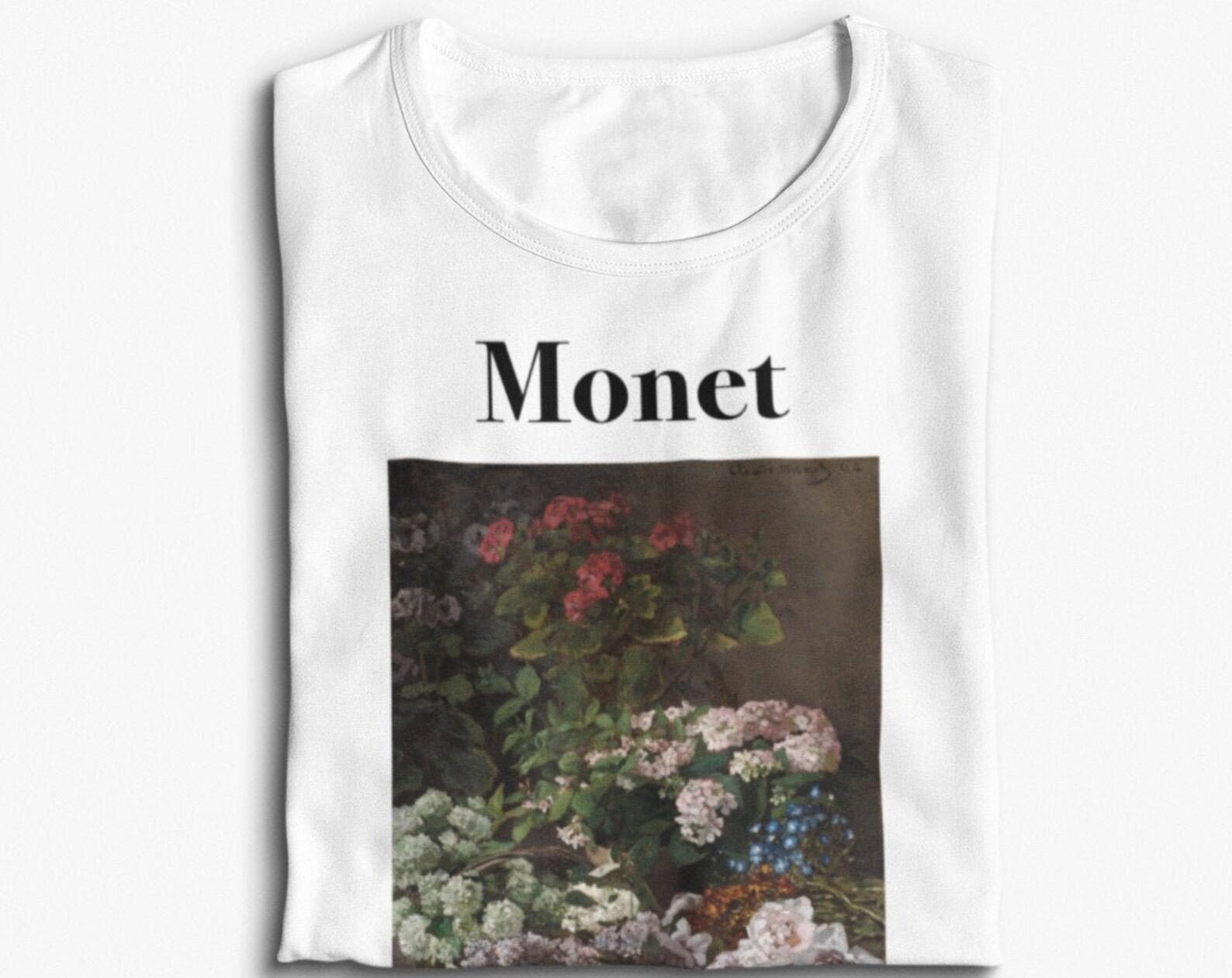 Spring Flowers T Shirt by Claude Monet - Art - Artsy - Painting - Painter - Gift 2XL