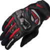 [Komine] Motorcycle Gloves Carbon Protect Leather Mesh Gloves Black/Red 2XL GK-224 Mesh Material Protector for Spring, Summer, and Autumn