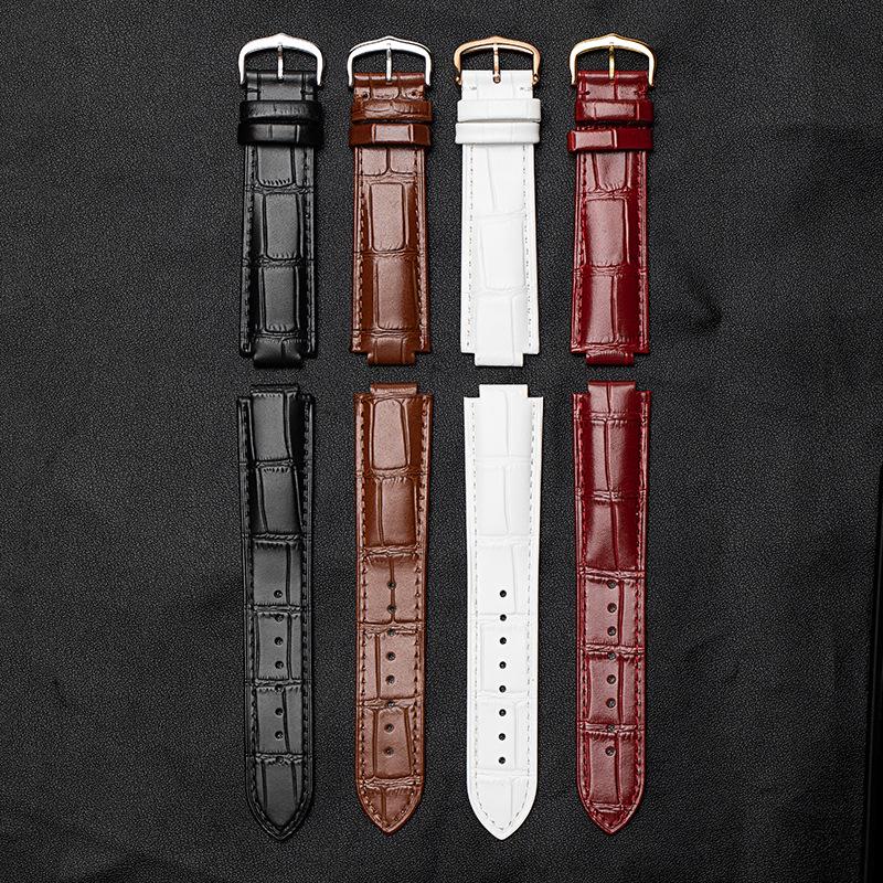 Blue Balloon Uhrenarmband aus echtem Leder für Damen und Herren, wasserdicht, hochwertiges Rindsleder, konvexe Oberfläche