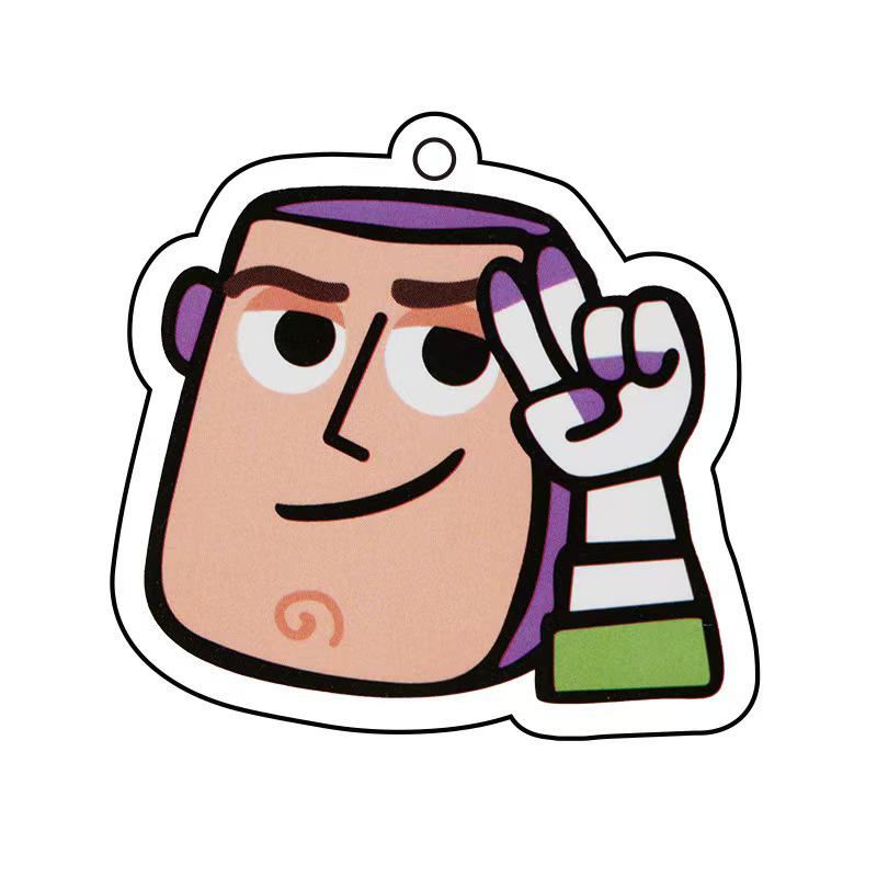Buzz Lightyear Acrylic Keychain: Cartoon Anime Transparent Pendant Gift