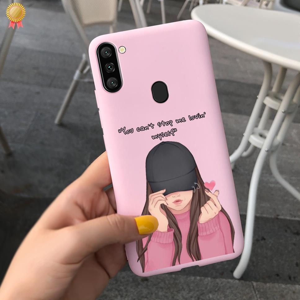 For Samsung Galaxy A11 Case Boy Girl Funny Cartoon Cat Women Silicone Back Case For Samsung Galaxy A 11 SM-A115F 6.4 Funda Cover