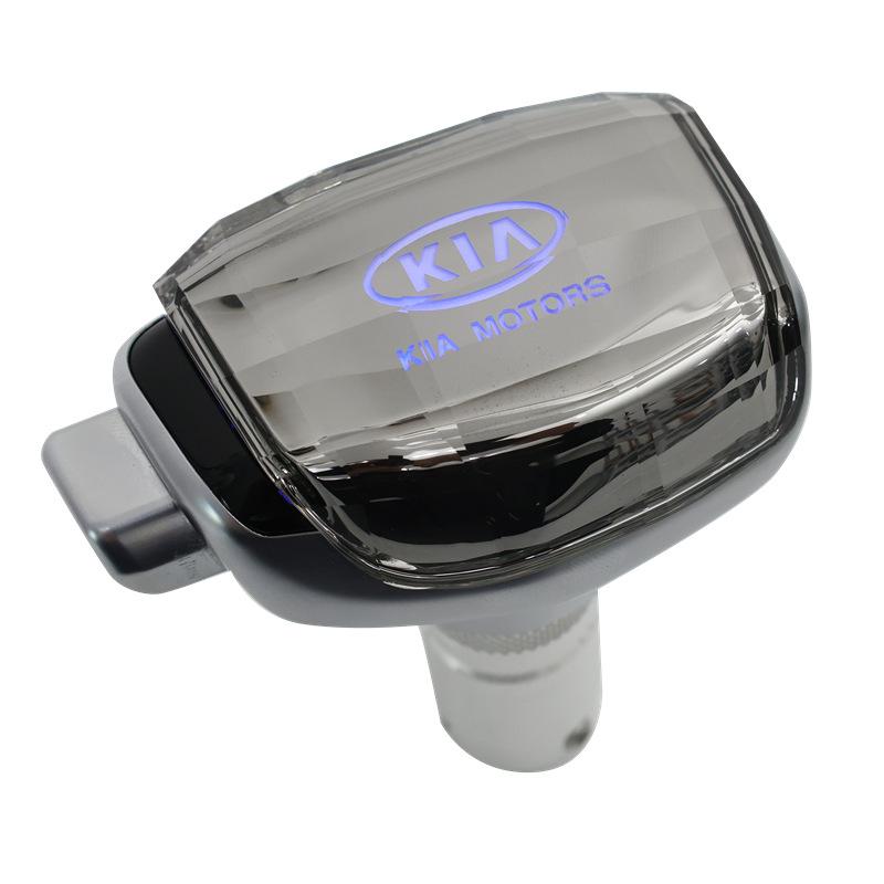 Crystal Gear Shift Knob for Hyundai Kia: Gradient Light Car Modification Accessory for Gear Stick