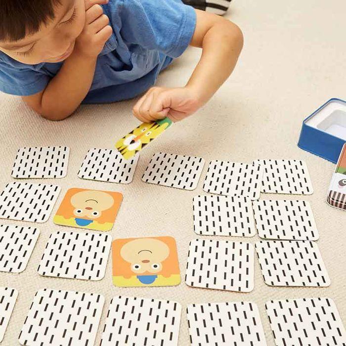 Jeu mémo - KIKKERLAND - Kikkerland On the Go - Beige - 24 cartes - 3 ans