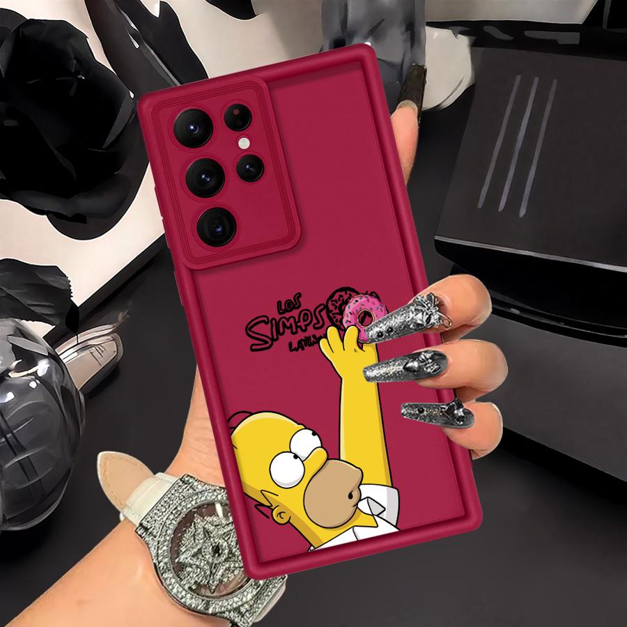 

Case for Samsung Galaxy S25 S22 Plus S24 ultra S25 S23 Note 20 Ultra S20 FE S21 Phone Cover The Simpsons Cartoon Galaxy S24 Ultra