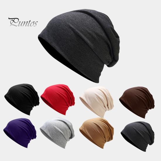 Ladies Hats Beanie Hat Double-layers Thin Stretchy Slouchy Baggy Keep Warm Solid Adults Color Spring Autumn Women Men Couple Skull Cap for Outdoor