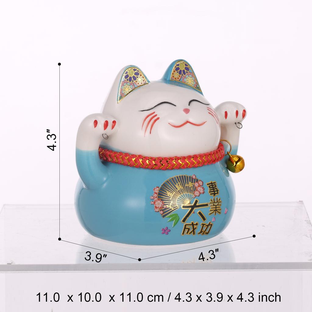 Tomfeel Lucky Cat Piggy Bank Ceramic Lucky Cat Decorations Store Housewarming Opening Gifts Living Room Desktop