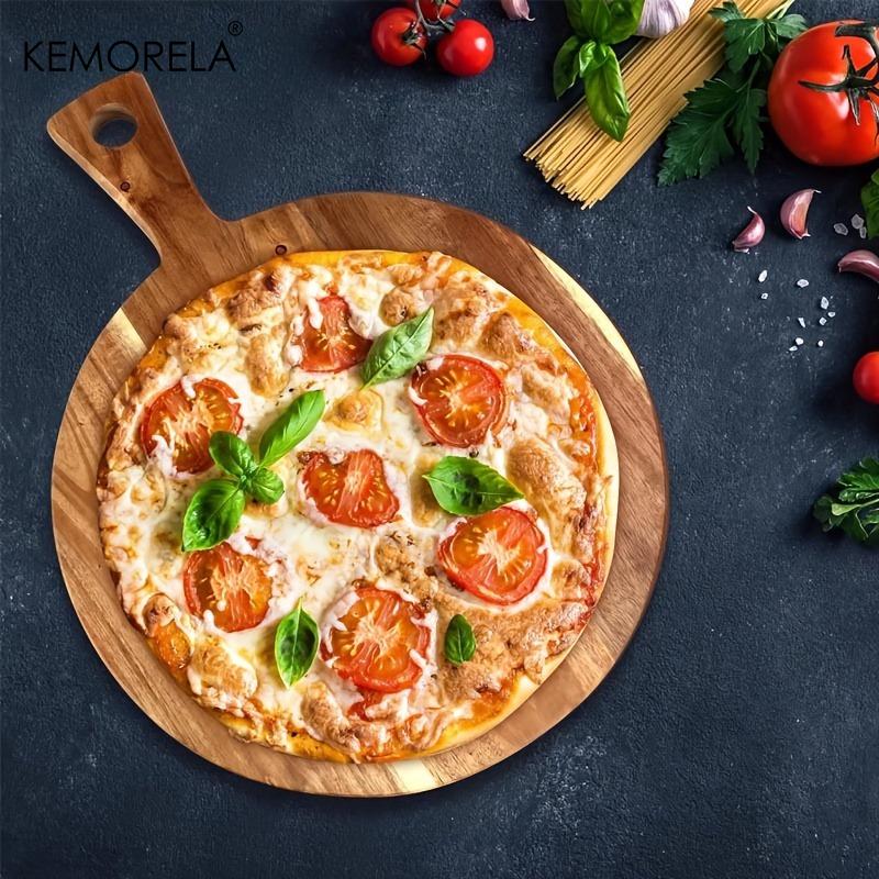 Acacia Wood Cutting Board with Handle Wooden Chopping Board, Suitable for Kitchen Meat Bread Serving Board Cooked Food Chopping